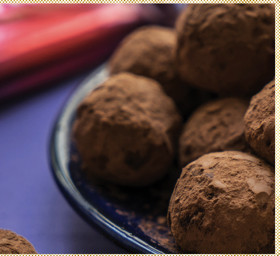 Salted Dark Chocolate Date Truffles